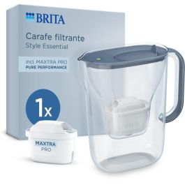 Brita BRI4006387140724 Jarra con filtro Style Mineral Blue 2,4 L (1,4 L filtrados) con 1 filtro Maxtra Pro Pure Performance