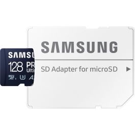 Samsung MB-MY128SA/WW Tarjeta de Memoria microSDXC PRO Ultimate 128GB 200/130 MB/s U3 V30 A2 con Adaptador SD y Protección Extrema