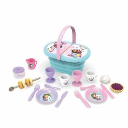 Smoby Cesta de Picnic La Casa de Muñecas de Gabby con 23 Accesorios para Niños +3 Años