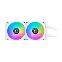 Thermaltake TH240 V2 Ultra EX ARGB Sync AIO Liquid Cooler 240mm - Ventiladores 120mm ARGB, Bomba 3300 RPM, LCD, Snow Edition Blanco