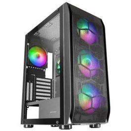 Mars Gaming Caja de Ordenador Torre Gaming MC-KX Negra con 5 Ventiladores ARGB, Sistema CPU Freezer, Soporte E-ATX, Cristal Templado