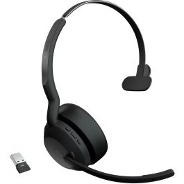 Jabra Evolve2 55 Link380a UC Mono Auriculares Inalámbricos Oficina/Centro de Llamadas Color Negro
