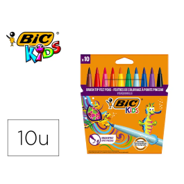 Rotulador Bic Kids Visaquarelle Estuche 10 Colores Punta Pincel Tinta Ultralavable Base Agua Precio: 12.98999977. SKU: B1EK88VRSD