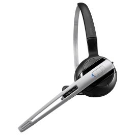 EPOS Impact DW Office ML Auriculares Inalámbricos para Oficina/Centro de Llamadas, Monoaural, Negro/Plata, Cancelación de Ruido