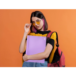 Liderpapel Carpeta Clasificadora Fuelle Polipropileno DIN A4 Lavanda Opaco 13 Departamentos