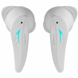 Mars Gaming MHI-ULTRAW Auriculares TWS Bluetooth 5.3 ANC+ENC 24h Batería Carga Inalámbrica RGB IPX4 Blanco