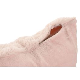 DKD Home Decor Cojín Decorativo Urban 45x45 cm, Poliéster Rosa Palo, Pack de 2 Unidades con Cremallera
