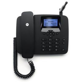 Motorola Fw200 L Teléfono Inalámbrico con SIM, Pantalla LCD 128x64, Negro