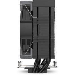 Sharkoon A40 RGB Refrigerador de CPU de torre única, Ventilador 120mm RGB con efecto espejo, 4 tubos de calor, TDP 220W, Negro