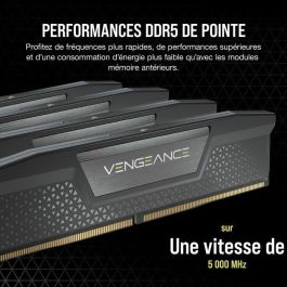 Memoria RAM - CORSAIR - Vengeance DDR5 RAM 64GB (2x32GB) 6400MHz CL32 Compatible con Intel XMP iCUE - Negro (CMK64GX5M2B6400C32) Memoria RAM - CORSAIR - Vengeance DDR5 RAM 64GB (2x32GB) 6400MHz CL32 Compatible con Intel XMP iCUE - Negro (CMK64GX5M2B6400C32)