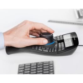 3DCONNEXION SpaceMouse Enterprise Kit 2, Ratón 6DoF Inalámbrico/USB, Ambidextro, 31 Botones Programables, Negro
