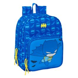 Safta Mochila Guardería Batman Adaptable a Carro con Bolsillo Preescolar 3+ Años 22x27x10 cm