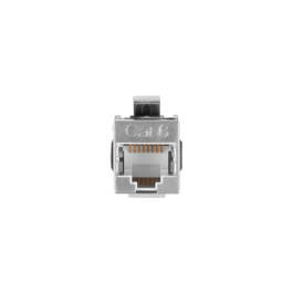 Lanberg Adaptador de Red RJ45 Cat6 F/UTP Hembra-Hembra, Acoplador Blindado de Acero Inoxidable, Conector Ethernet Plano