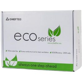 Chieftec GPE-600S Fuente de Alimentación PC 600W ECO Serie ATX No Modular Activo Negro para Tarjetas Madre