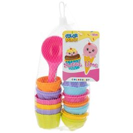 Set de Juguetes de Playa Colorbaby 15 Piezas Moldes Helado Cupcake (24 Unidades)