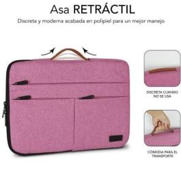 SUBBLIM Maletin Air Padding 360 Sleeve 15,6" Pink
