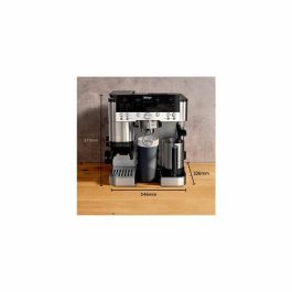 Ninja ES601EU Luxe Premier Cafetera Espresso con Molinillo Integrado, 2L, 1650W, Negro/Acero Inoxidable
