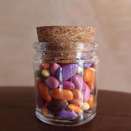 La Mediterranea Tarrito de Vidrio con Tapon de Corcho 55 ml (36 Unidades)