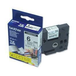 Brother TZ Cinta Adhesiva Laminada Negra sobre Blanca Brillante, 6mm Precio: 15.49999957. SKU: B1AFS5ERNM