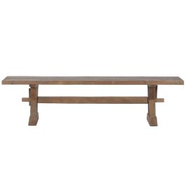 DKD Home Decor Banco Balines Madera Reciclada Natural 180 x 38 x 45 cm