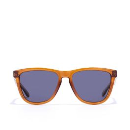 Hawkers ONE RAW Gafas de Sol Polarizadas Cuadradas #caramel dark para Adultos Unisex con Cristales Rosa Transparente