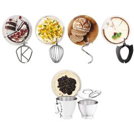 Kenwood Titanium Chef Baker XL Batidora Amasadora Repostería Plata
