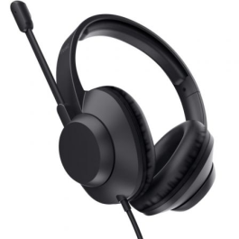 Trust Ayda Max 25461 Auriculares USB Circumaurales con Micrófono Negros para PC/Mac