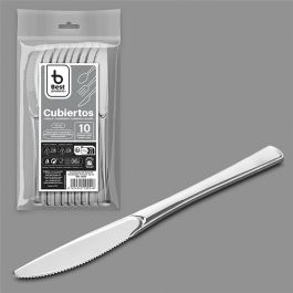 Cuchillo reutilizable 20 cm, plata. 10 unidades Precio: 1.68999974. SKU: B1D3SKE25B