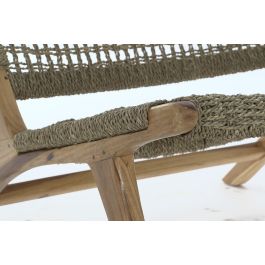 DKD Home Decor Butaca Boho Marron Natural Teca Ratan 80 x 68 x 65 cm