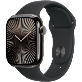 Apple Watch Series 10 GPS + Cellular 42mm Slate Titanium Case con Black Sport Band - S/M