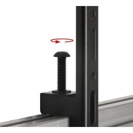 B-Tech BTF845 Soporte Universal Doble Pantalla para Videoconferencia, 1.8 m, 47" - 55", hasta 25 kg, VESA 600x400, Negro