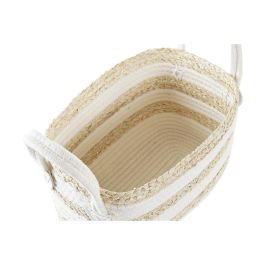 Cesta DKD Home Decor Blanco Beige 16 x 19 x 33 cm