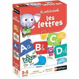 Nathan Little School: Juego de Cartas Didáctico para Aprender Letras del Alfabeto por Combinación - Niños +3 Años Nathan Little School: Juego de Cartas Didáctico para Aprender Letras del Alfabeto por Combinación - Niños +3 Años