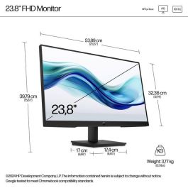 HP Monitor Serie 3 Pro 324pf, Pantalla de 23.8 Pulgadas Full HD IPS, Negro