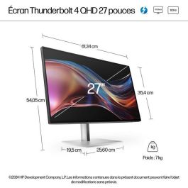 HP 727pu Monitor Serie 7 Pro de 27 pulgadas QHD con Thunderbolt 4, Pantalla de Colores Vivos y Multitarea (PVC Free)