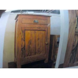 DKD Home Decor Baúl Colonial Natural Madera Maciza Acacia 79x39x34 cm Hecho a Mano