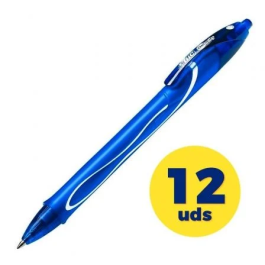 Bic 950442 Caja de Bolígrafos de Tinta Gel Retráctil Gelocity Quick Dry, 0.7 mm, 12 Unidades, Azules Precio: 20.50000029. SKU: S8401585