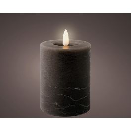 Lumineo Vela LED de Cera, Efecto Llama, Gris Antracita, Acabado Rústico, Ø7x11.2 cm, Uso Interior, con Temporizador Precio: 4.88999962. SKU: B15DTHP4LE