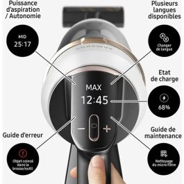 Samsung VS20B95B43N Aspiradora Vertical Bespoke Jet Plus con Estación de Limpieza, 210 AW de Potencia y 2 Baterías Samsung VS20B95B43N Aspiradora Vertical Bespoke Jet Plus con Estación de Limpieza, 210 AW de Potencia y 2 Baterías