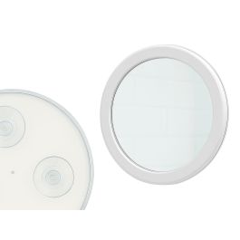 Berilo Espejo con Ventosa y Aumento, Redondo, para Baño o Maquillaje, Vidrio/Plástico, Blanco, 17x2.5x17 cm (Set de 24) Precio: 33.94999971. SKU: B1HDFNERDT