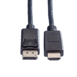 ROLINE DP-HDTV.3M Cable DisplayPort Macho-Macho 3m Derecho Negro