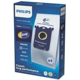 Philips FC8021 / 03 Bolsas Aspirador S-bag Classic de Algodón 3L, Juego de 4 Unidades