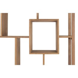 DKD Home Decor Estantería Balines de Madera de Teca Reciclada 120x210x40 cm (Ancho x Alto x Fondo)