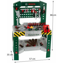 BOSCH GM Banco de trabajo Mecanic-Shop con 77 accesorios, educativo, para niños 3+ años BOSCH GM Banco de trabajo Mecanic-Shop con 77 accesorios, educativo, para niños 3+ años
