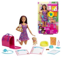 Barbie HKD86 Muñeca Adopta Perritos: Conjunto de Juego Interactivo Pup Adoption con 2 Cachorros Cambio de Color y Transportín - Edad +3 años Precio: 22.79000031. SKU: B1HPKWHTQV