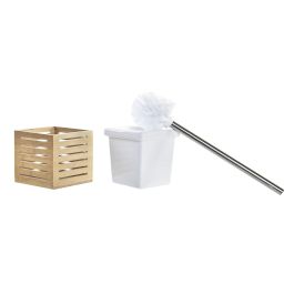 DKD Home Decor Escobillero Scandi Natural Blanco 11 x 37 x 11 cm (2 Unidades) Precio: 19.49999942. SKU: B1C2GGX3S9