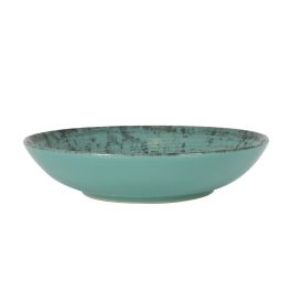Inde Plato Hondo Aspe Montecarlo Turquesa Colección Ivory con Ø22.7 cm de Diámetro y 5 cm de Profundidad (12 Unidades)
