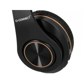 Q-connect Auriculares Bluetooth Diadema Ajustable Manos Libres Color Negro Autonomía 10h