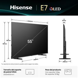 Hisense 55E7Q Televisor QLED 55 Pulgadas 4K UHD