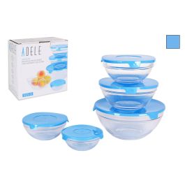 La Mediterranea Set 5 Bols con Tapa Azul Adele - Conjunto de Almacenamiento (12 Cajas) Precio: 30.59000032. SKU: B19BJLX43C